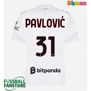 AC Milan Strahinja Pavlovic #31 Replik Auswärtstrikot Damen 2026-27 Kurzarm